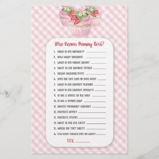 ビシャワーゲームガールへのストロベリーカップケーキベビー チラシ