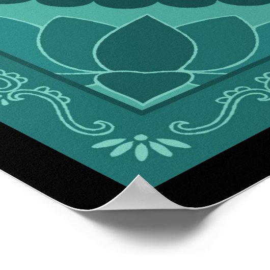 ビシュディまたは喉のチャクラポスター ポスター (角)