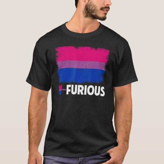 ビシュトラルバイセクシュアル国旗ゲイプライドレインボーLgbt Pr Tシャツ (正面)
