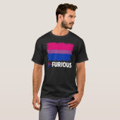 ビシュトラルバイセクシュアル国旗ゲイプライドレインボーLgbt Pr Tシャツ (正面フル)