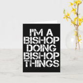 ビショップおもしろいサナスファミリーツリー誕生日懇親会 カード (黄色い花)