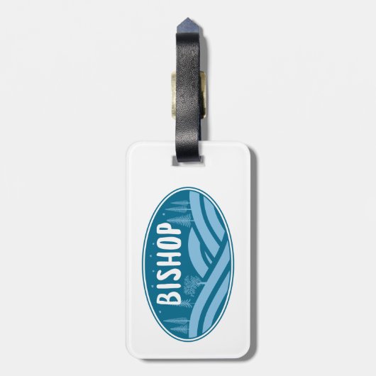 ビショップカリフォルニアアウトドア ラゲッジタグ (裏面縦)