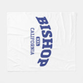 ビショップカリフォルニアカレッジスタイルロック登山エリア フリースブランケット (正面(横))