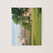 ビショップス宮殿、ウェルズ大聖堂、ウェルズ、サマセット ジグソーパズル (縦)