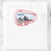 ビショップ登山カラビナ 長方形シール (バッグ)