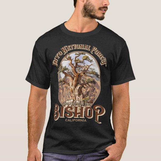 ビショップ カリフォルニア イニョー国有林 Tシャツ (正面)