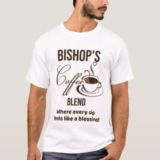 ビショップ・コーヒー(ホワイトレット) Tシャツ