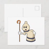 ビショップ（チェスの駒） ポストカード (正面/裏面)