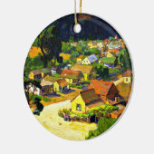 ビショフ – カンブリア、平和なカリフォルニアの村 セラミックオーナメント (左)