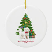 ビションフリーゼ犬のクリスマス オーナメント オーダーメイド (裏面)