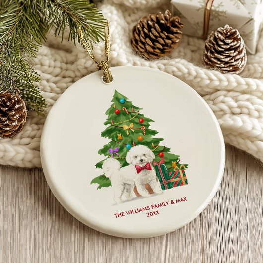 ビションフリーゼ犬のクリスマス オーナメント オーダーメイド