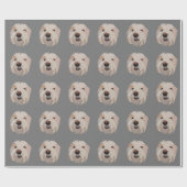 ビションフリーゼ かわいい犬 ラッピングペーパー (フラット)