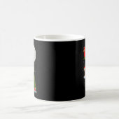 ビションフリーゼ サンタ ソリ 飛行 楽しい 魔法 コーヒーマグカップ (中央)