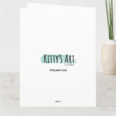 ビションフリーゼ「愛してる」バレンタイン カード (裏面)