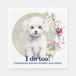 ビションフリーゼ I Do Too ナプキン 犬の写真 スタンダードランチョンナプキン