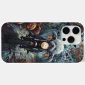 ビション・フリーゼのバイク乗りハロウィン ホラー Case-Mate iPhoneケース (裏面 (横))