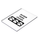 ビション・フリーゼの従兄弟 ノートブック (左側)