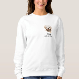 ビション・フリーゼ犬 オーダーメイドTシャツ スウェットシャツ