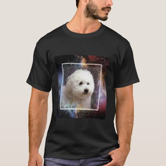 ビション・フリーゼ スペース 1 Tシャツ (正面)