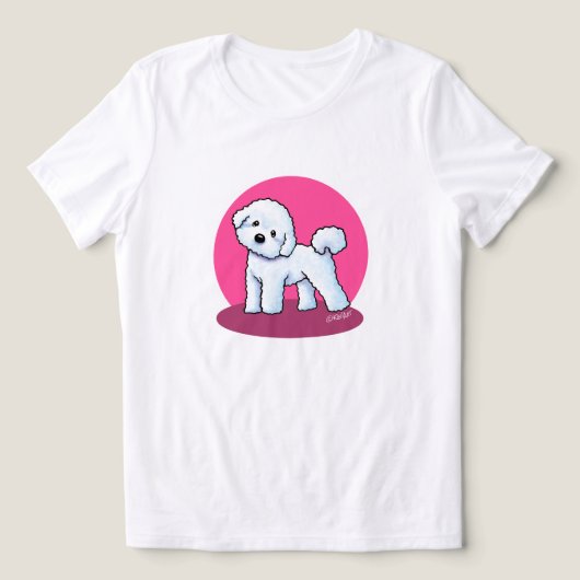 ビション・フリーゼ トライブレンドTシャツ (デザイン正面)
