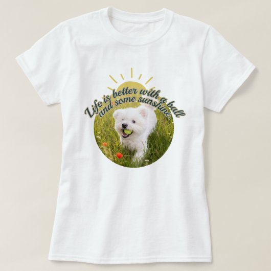 ビション+ボール タンポポの日々 Tシャツ (デザイン正面)