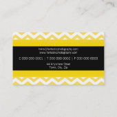 ビジはっきりしたネスカード::シンプルチェックモダンロン12 名刺 (裏面)