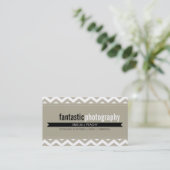 ビジはっきりしたネスカード：:シンプルチェックモダンロン8 名刺 (スタンド正面)