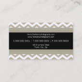 ビジはっきりしたネスカード：:シンプルチェックモダンロン8 名刺 (裏面)