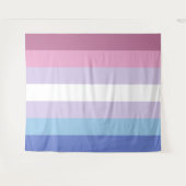 ビジェンダー フラッグ 特大 LGBT タペストリー (正面(横))