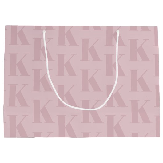 ビジエレガントネスカスタムロゴ |モノグラムショッピング ラージペーパーバッグ (裏面)