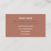 ビジエレガントネスカードバリスタとコーヒーフェロー 名刺 (裏面)