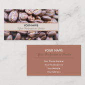 ビジエレガントネスカードバリスタとコーヒーフェロー 名刺 (正面/裏面)