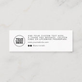 ビジエレガントネスパッモダンケージの挿入ありがとうございます  コーリングカード (裏面)