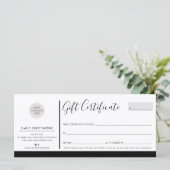 ビジエレガントネスモダンシック白黒ロゴ (スタンド正面)