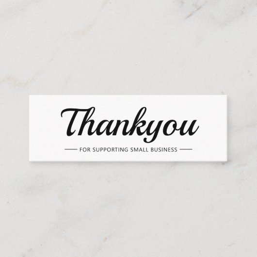 ビジエレガントネスロモダンゴカードの挿入ありがとう コーリングカード (正面)