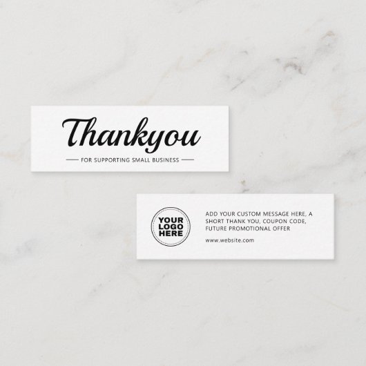 ビジエレガントネスロモダンゴカードの挿入ありがとう コーリングカード (正面/裏面)