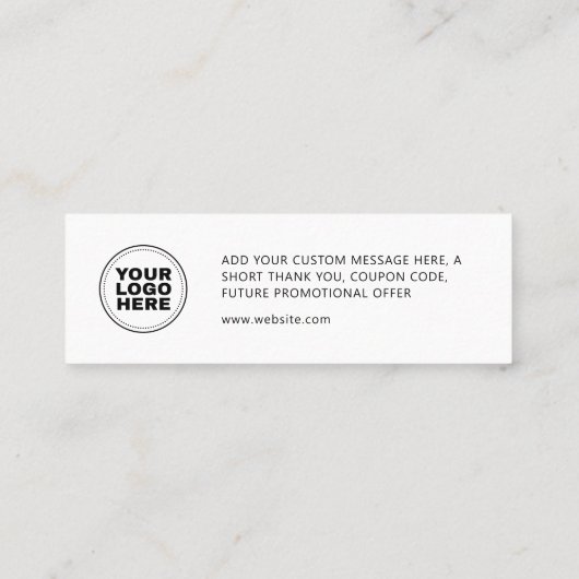 ビジエレガントネスロモダンゴカードの挿入ありがとう コーリングカード (裏面)