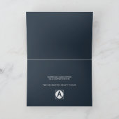 ビジエレガント企業のネス冬ホリデーブルー シーズンカード (内部)