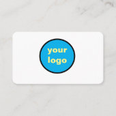 ビジカスタムネスロシンプルゴ名ブルー 名刺 (正面)