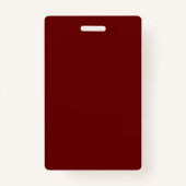 ビジターが会社名ロゴBurgundy Whiteを渡す バッジ (裏面)