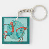 ビジターアナサジ先住民フォークアート キーホルダー (裏面)