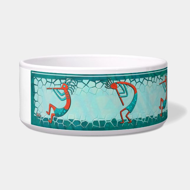 ビジターアナサジ先住民フォークアート ボウル (左)