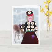 ビジターズリーマリークリエイティブデザイン カード (黄色い花)