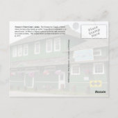 ビジターセンターとトリポード、ネナナ、アラスカ ポストカード (裏面)