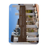 ビジターセンターサイン、カブリッロ国記念物 マグネット (縦)