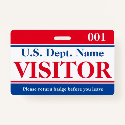 ビジターバッジ バッジ (正面)