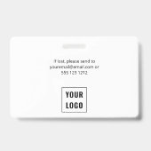 ビジターパシンプルスのロゴID バッジ (裏面)