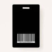 ビジターパスバッジ(白黒) バッジ (裏面)