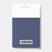 ビジターブルー会社ロゴビジターパスID バッジ (裏面)