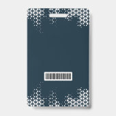 ビジターブルー会社ロゴビジターパスID バッジ (裏面)